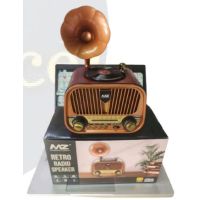 Retro Style Speaker for Music Playback and Decorative Table Use, Stylish Audio Gift Item for Home Decor, Corporate Gifting and Everyday Entertainment